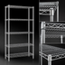 Thumbnail image #3 for Eagle Group 42-Inch x 24-Inch x 86-Inch 5-Tier Chrome-Plated Wire Shelving Starter Unit
