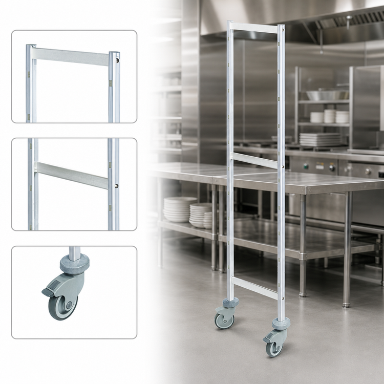Product image #3 for Fermostock 71-Inch Mobile Shelving Upright, 14-Inch Deep