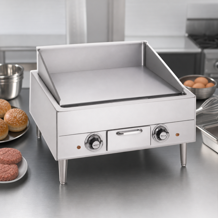 Product image #3 for Wells G-13 Electric Countertop Griddle with Smooth Polished Steel Plate, 22-1/2 x 18-5/16 Inch Surface