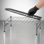 Thumbnail image #3 for Metro Super Erecta HP55C Chrome Wire Dunnage Rack with Lift-Off Mat, 48 x 24 x 14.5 Inches, 1300 lb. Capacity