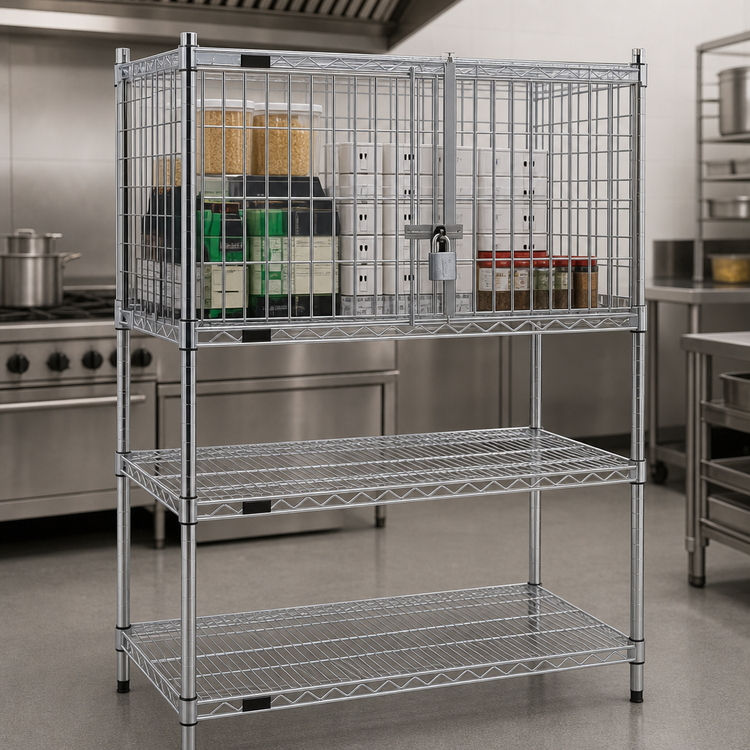 Product image #3 for EAGLEbrite Zinc Security Enclosure Kit with Hinged Doors, 36 Inch W x 24 Inch D