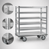 Thumbnail image #3 for Cres Cor Correctional Queen Mary Cart with 6 Shelves and 8-Inch Swivel Casters