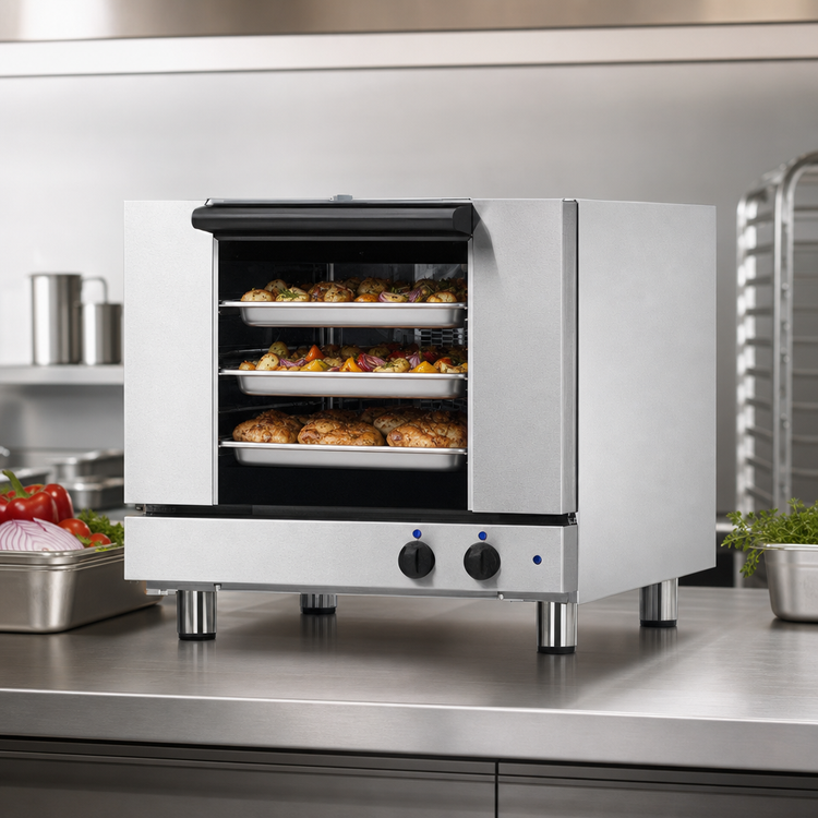 Product image #3 for Turbofan E22M3 Half-Size Manual Electric Countertop Convection Oven, 3 Pan Capacity