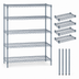 Thumbnail image #3 for Quantum Stationary Wire Shelving Starter Kit, 72