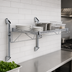 Thumbnail image #3 for Quantum Cantilever Single Shelf Wall-Mount Wire Shelving Unit, 60 x 18 Inches, Chrome