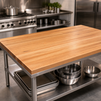 Thumbnail image #3 for John Boos Appalachian OKT-BL10848-V Red Oak Blended Edge-Grain Island Countertop, 108 x 48 x 1-3/4 in., Varnique Finish