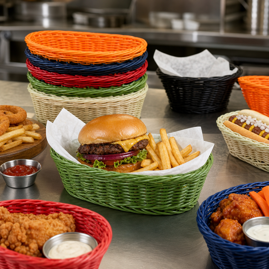 Oval Fast Food Basket