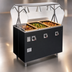 Thumbnail image #3 for Vollrath 2-Series Affordable Portable 3-Well Hot Food Station with Buffet Breath Guard and Lights
