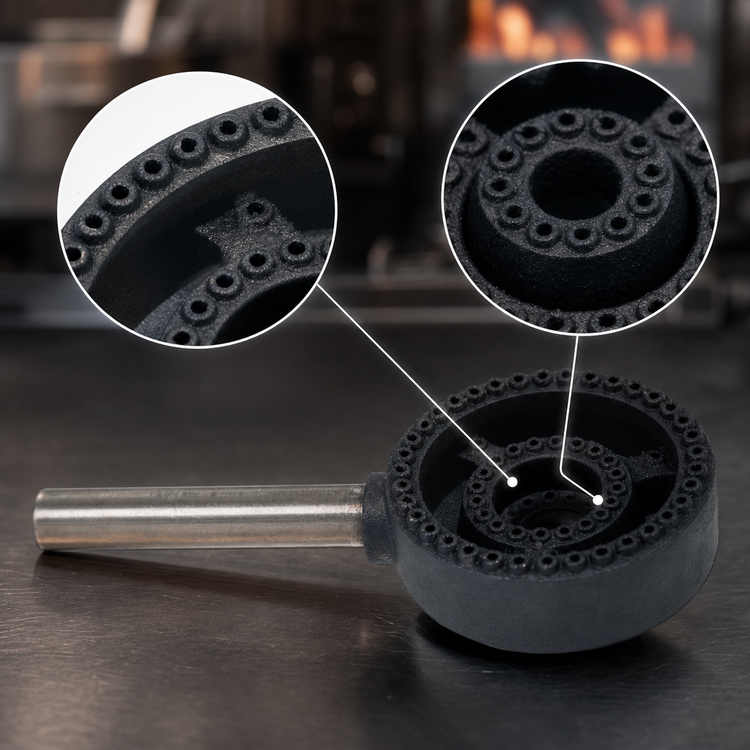 Product image #3 for Town Equipment 2 Ring Burner/Nipple Replacement for Chinese Ranges
