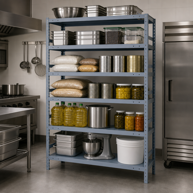 Product image #3 for Quantum Heavy-Duty Stationary Wire Shelving Unit, 36 x 18 x 75 Inches, 13 Shelves, 400 lb. Per Shelf