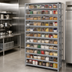 Thumbnail image #3 for Quantum Heavy-Duty Stationary Wire Shelving Unit with 13 Shelves and 96 Clear Bins, 36 x 18 x 75 Inches