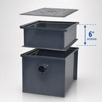 Thumbnail image #3 for BK Resources BK-GT-EXT70 70 lb Grease Trap Extender for BK-GT-70, 6-Inch Extension