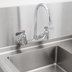 Thumbnail image #3 for OptiFlow Heavy Duty Splash-Mounted Gooseneck Faucet, 8