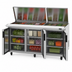 Thumbnail image #3 for Turbo Air Super Deluxe Three-Section Sandwich/Salad Mega Top Prep Table with Flat Lids and 30-Pan Opening