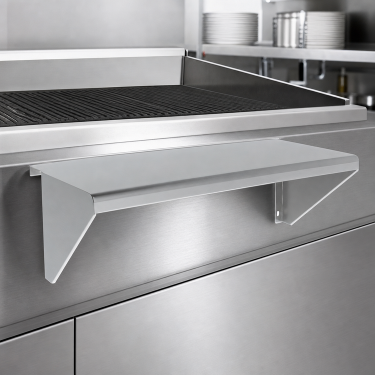Product image #3 for Vulcan 47-Inch Stainless Steel Plate Rail Accessory for VACB47 Counter Model Gas Charbroiler