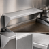 Thumbnail image #3 for Vulcan 72-Inch Stainless Steel Plate Rail Accessory for Griddles