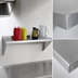 Thumbnail image #3 for New Age Heavy-Duty Bracket-Mounted Solid Wall Shelf, 24 x 12 Inches, 12 Gauge Aluminum