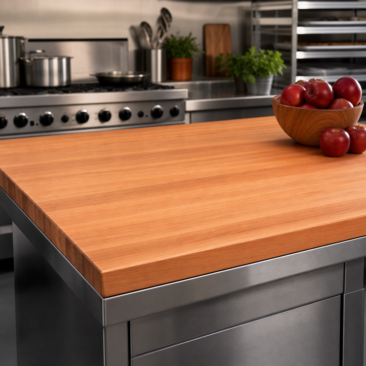 Product image #3 for Boos Block American Cherry Edge Grain Kitchen Countertop, 84 x 48 x 2-1/4-Inch, Penetrating Oil Finish