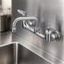 Thumbnail image #3 for T&S Brass Wall Mount Pantry Mixing Faucet with 6-Inch Swing Nozzle, 8-Inch Centers