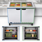 Thumbnail image #3 for Beverage Air SPE48HC-S 48-Inch Two-Section Salad Top Refrigerated Prep Table with Solid Doors