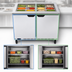 Thumbnail image #3 for Beverage-Air 48-Inch Two-Section Salad Top Refrigerated Prep Table with Solid Hinged Doors