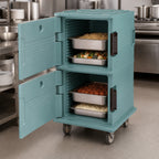 Thumbnail image #4 for Cambro Ultra Camcart® UPC1600401 Double-Compartment Front-Loading Insulated Food Pan Cart, 120 Qt., 24 Full-Size Pans