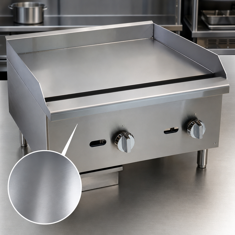 Product image #3 for Comstock-Castle 48-Inch Countertop Gas Griddle with Smooth Steel Plate