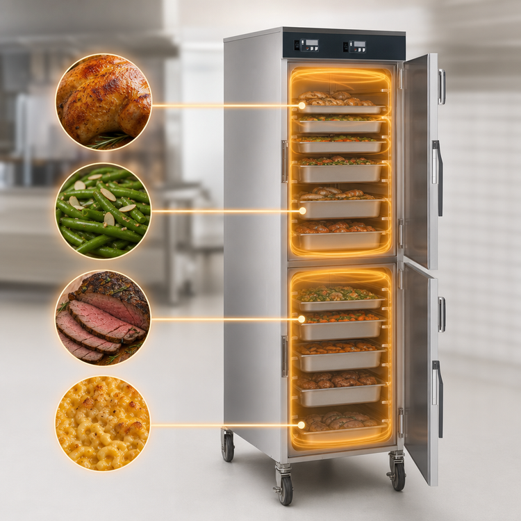 Product image #4 for Alto-Shaam Halo Heat Low-Temperature Holding Cabinet, Double Compartment, 16 Full-Size Pan Capacity