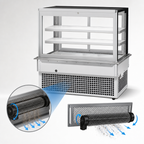 Thumbnail image #4 for Turbo Air TBP60-54FDN Drop-In Refrigerated Bakery Display Case, 61.75-Inch Wide, 21.8 Cu. Ft., Self-Contained, 2 Adjustable Glass Shelves