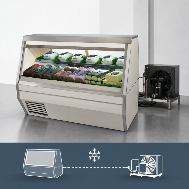Product image #3 for Howard-McCray 71-Inch Remote Double Duty Deli Meat & Cheese Service Case with LED Lighting and Stainless Steel Finish