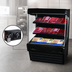 Thumbnail image #3 for Howard-McCray Ovation Series 75-Inch Remote Vertical Meat Open Merchandiser with LED Lighted Shelves, Black