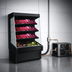 Thumbnail image #3 for Howard-McCray Ovation Series 123-Inch Remote Meat Open Merchandiser with 3-Tier LED Shelves, Black