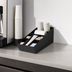 Thumbnail image #3 for Dispense-Rite Narrow Lid, Straw & Condiment Organizer with Removable Dividers, Black Polystyrene