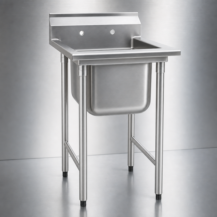 Product image #3 for Eagle Group 314 Series Single-Compartment Sink with Right Drainboard, 304 Stainless Steel