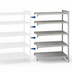 Thumbnail image #4 for Cambro Camshelving Premium 5-Shelf Vented Add-On Polymer Shelving Unit, 18 x 48 x 72 Inches, Speckled Gray