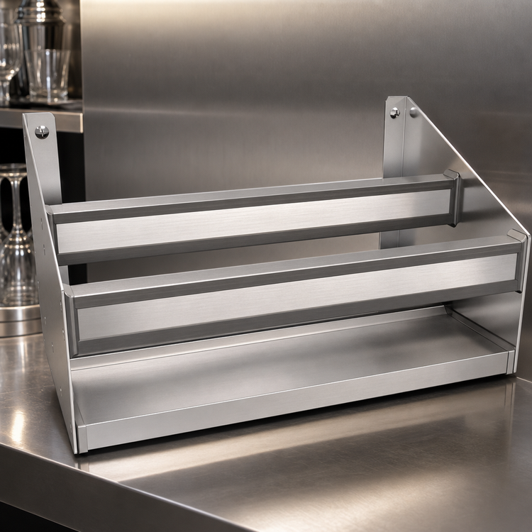 Product image #3 for Glastender DSR-14 14-Inch Double Speed Rail, Stainless Steel