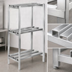 Thumbnail image #3 for Channel Manufacturing Lifetime Tough DR2454-3 3-Shelf Channel-Style Aluminum Dunnage Shelving, 54W x 24D x 64H