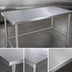 Thumbnail image #3 for John Boos Stallion 72-Inch x 24-Inch Stainless Steel Work Table with Safety Edge