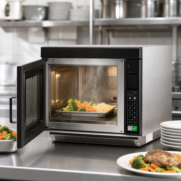 Product image #4 for Amana Commercial RC30S2 Heavy Volume Countertop Microwave Oven, 1.0 Cu. Ft., 3000 Watts