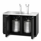 Thumbnail image #3 for Hoshizaki DD59 Two-Section Direct Draw Draft Beer Cooler, 59.5 in Wide, 18.45 cu. ft., Holds 2 Half Kegs