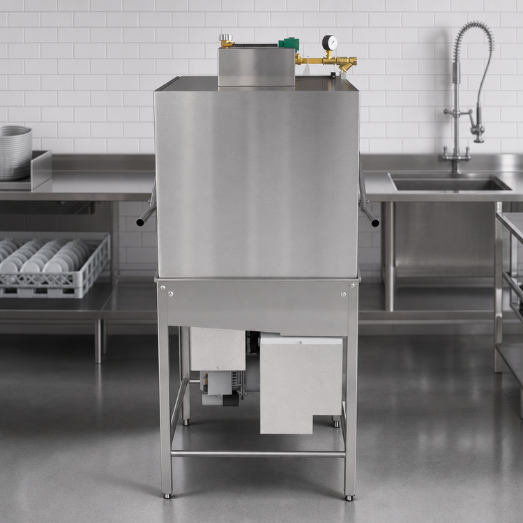 Product image #3 for Jackson WWS NXP-HTD High-Temperature Electric Door-Type Dishwasher with Built-In 70°F Booster, Universal Straight-Thru/Corner