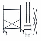 Thumbnail image #3 for Metro SmartLever SM862136-KIT Cantilevered Shelving Starter Kit, Stationary Steel, 36"W x 21"D Shelves, 86-3/8"H