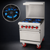 Thumbnail image #3 for American Range AR-4 24-Inch Gas Restaurant Range with 4 Open Burners and 20-Inch Space Saver Oven