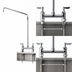 Thumbnail image #3 for T&S Brass Big-Flo 8-Inch Centers Deck-Mount Double Pantry Mixing Faucet with 12-Inch Swing Nozzle
