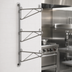 Thumbnail image #3 for Eagle Adjustable Post Wire Wall Mount Prepackaged End Unit for 21-Inch Deep Shelves, Stainless Steel
