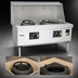 Thumbnail image #3 for Town MasterRange 60-Inch Two-Chamber Gas Wok Range, Painted Steel, Without Flue Risers