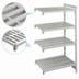 Thumbnail image #4 for Cambro Camshelving Premium 30-Inch Wide x 21-Inch Deep x 64-Inch High 4-Shelf Vented Stationary Add-On Polymer Shelving Unit