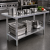 Thumbnail image #3 for 72-Inch x 30-Inch Stainless Steel Work Table with Undershelf