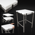 Thumbnail image #3 for John Boos GMT003 36 x 24 Inch Poly Top Work Table with Stainless Steel Base