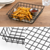 Thumbnail image #3 for American Metalcraft 10-Inch Square Black Iron Wire Grid Serving Basket